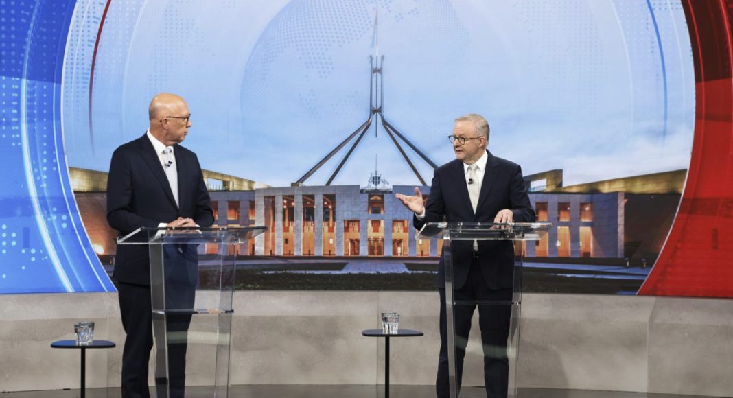 Leaders Debate; Image Source- 9News pool